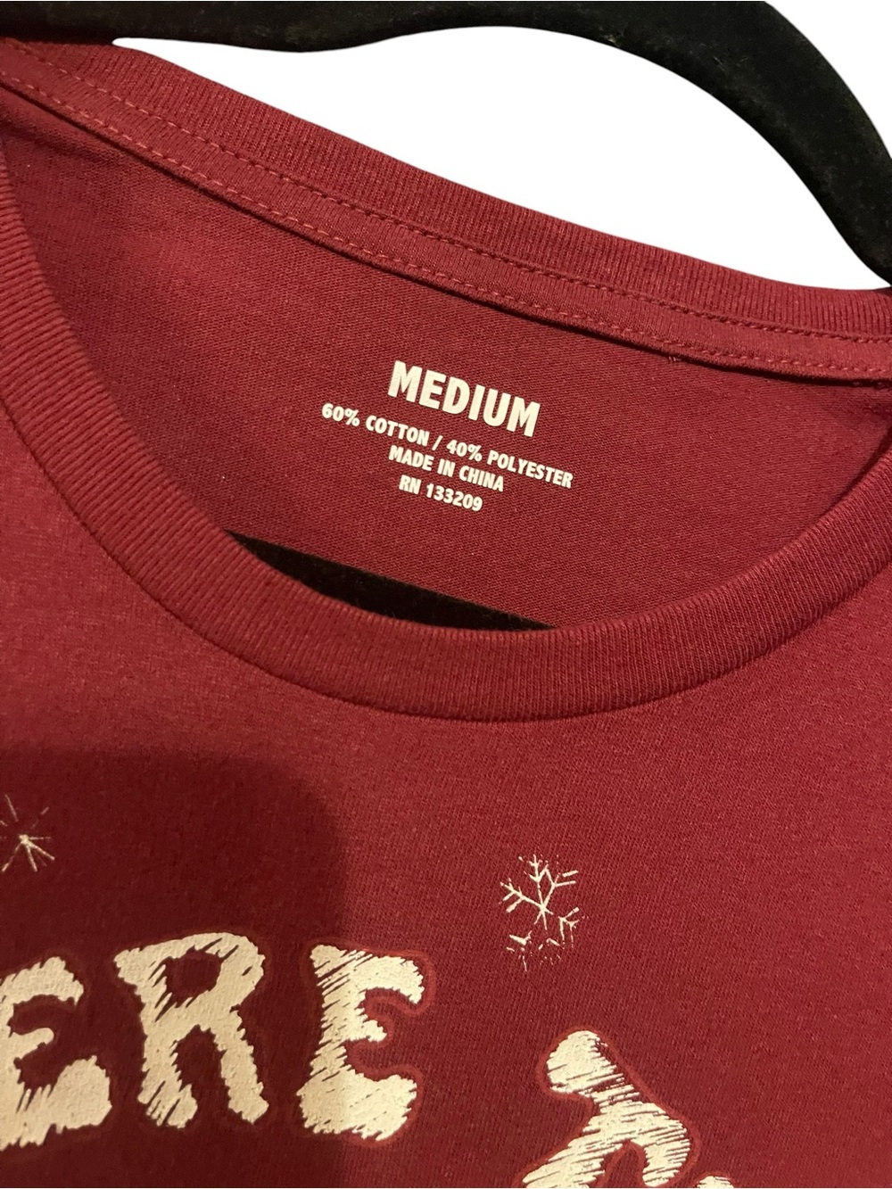 Red 'Here to Sleigh' Graphic Tee 🐓 - Picture 3 of 3